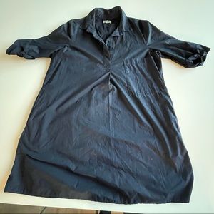 COS Navy blouse shirt dress